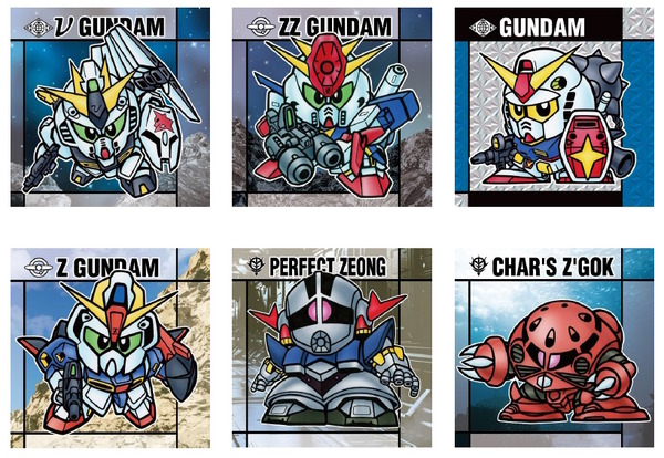 專注於懷舊的“原始SD Gundam”初始陣容！零食棒中總共包含32種類型的貼紙，包括“νGundam”和原始的Hi-νgundam。