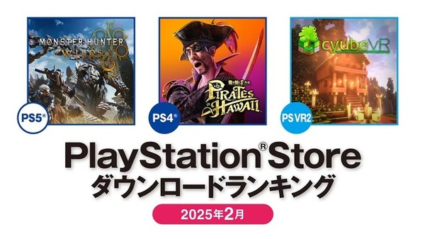 在PS5上，Monster Hunter Wiles在日本和海外排名第一！ PS商店下載排名於2025年2月宣布